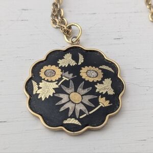 Vintage Amita Japanese Damascene Necklace